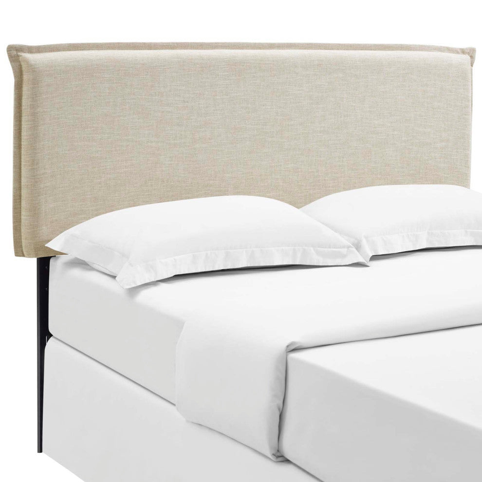 Modway Camille Queen Upholstered Fabric Headboard, Beige