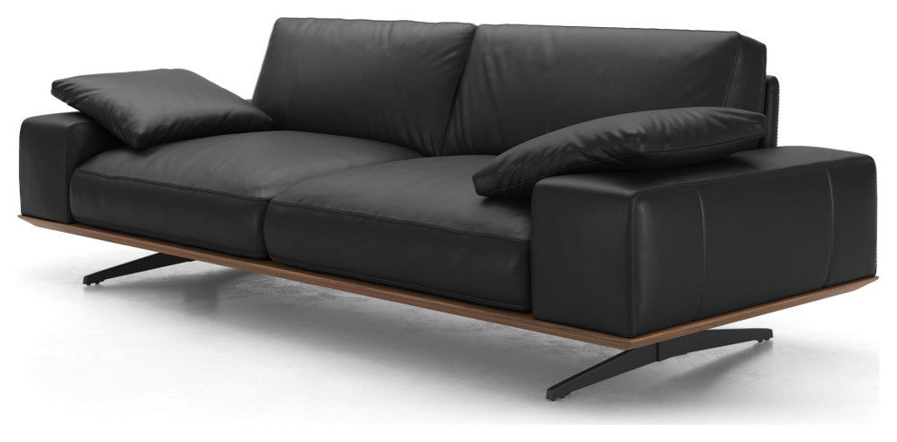 Carlisle Sofa, Jet Black Leather