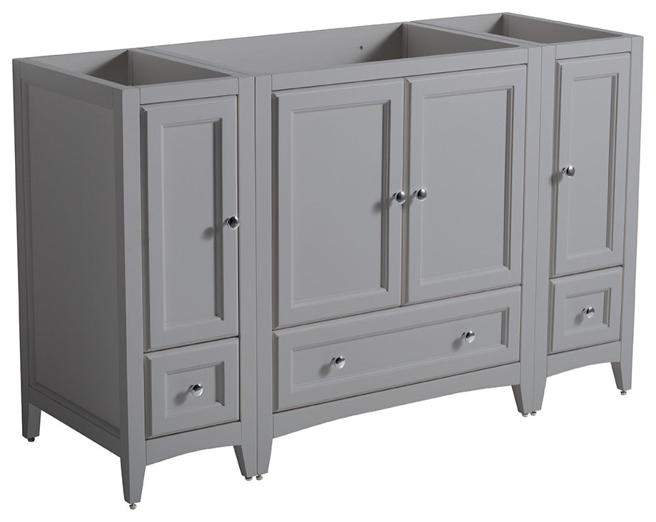 Oxford Traditional Bathroom Cabinet, Gray, 54"