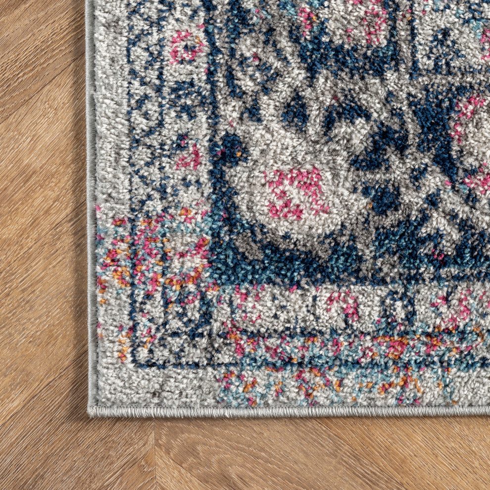 Nuloom Persian Vintage Raylene Area Rug, Blue 3'x5'