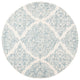 Safavieh Couture Abstract Collection, ABT346 Rug, Ivory/Blue, 8' Round