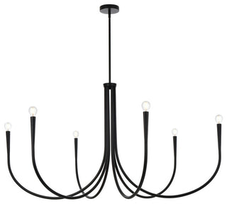 Home Living 55" Chandelier, Black