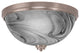18" 4-Light Flush Mount Light, Brushed Nickel/Onyx Swirl