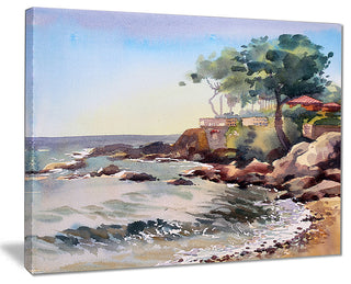 "Cote d Azur France" Canvas Print