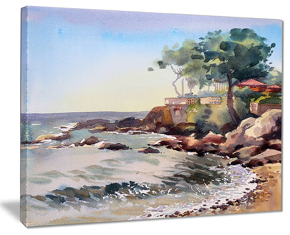 "Cote d Azur France" Canvas Print