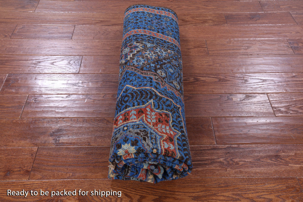 5' 8" X 7' 9" Mamluk Geometric Hand-Knotted Wool Rug - Q12277