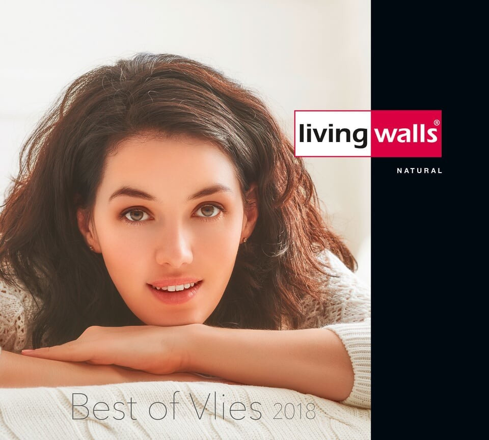 Best of Vlies, Floral Patterns Modern Classic Stripes White Wallpaper Roll