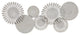 White Burst Metal Wall Decor