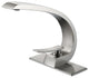 Single Hole Bathroom Sink Faucet With 6-inch Deck Plate, Brushed Nickel