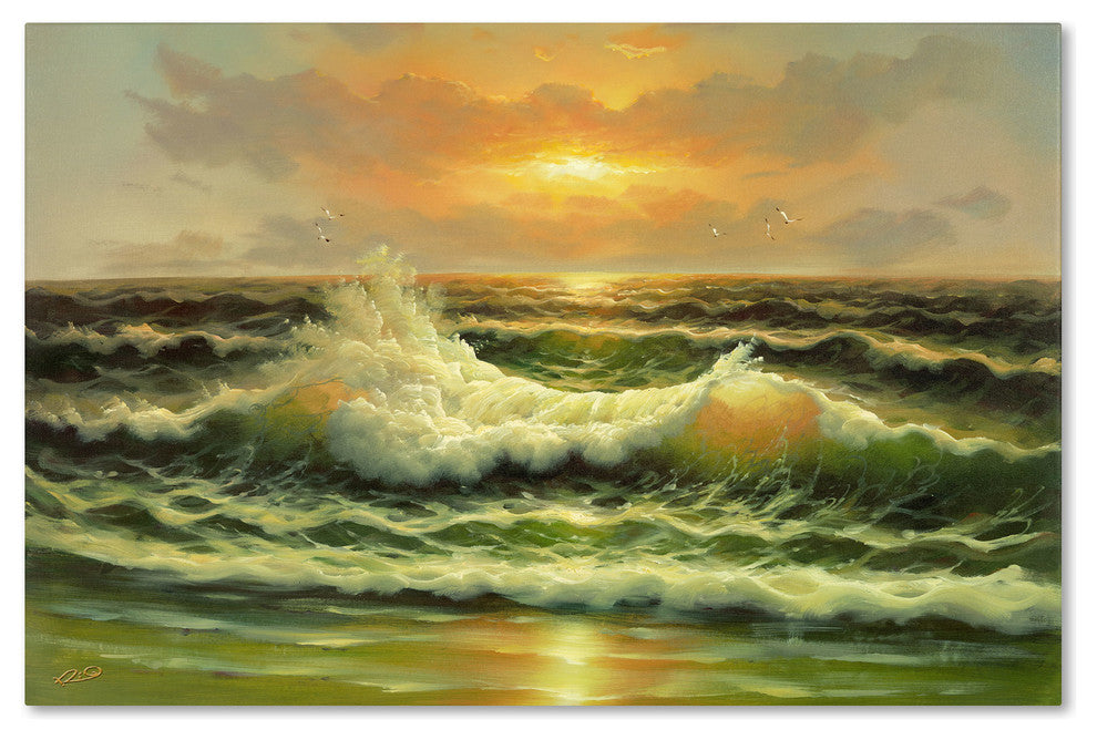'Sunset' Canvas Art by Rio