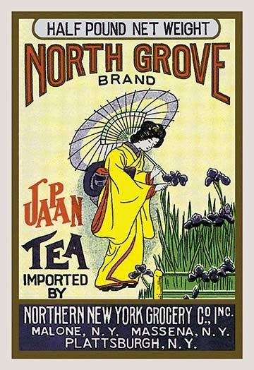 North Grove Brand Tea- Gallery Wrapped Canvas Art 28" x 42"
