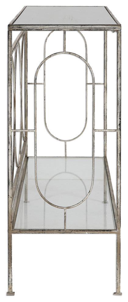 Uttermost - 24541 - Console Table - Luano - Antique Silver
