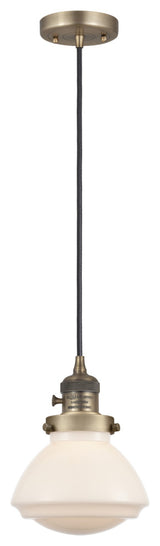 INNOVATIONS 201CSW-BB-G321 1-Light Mini Pendant Brushed Brass