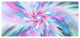 Exotic Light Blue Flower Petal Dance, Large Floral Canvas Art Print, 60"x28"