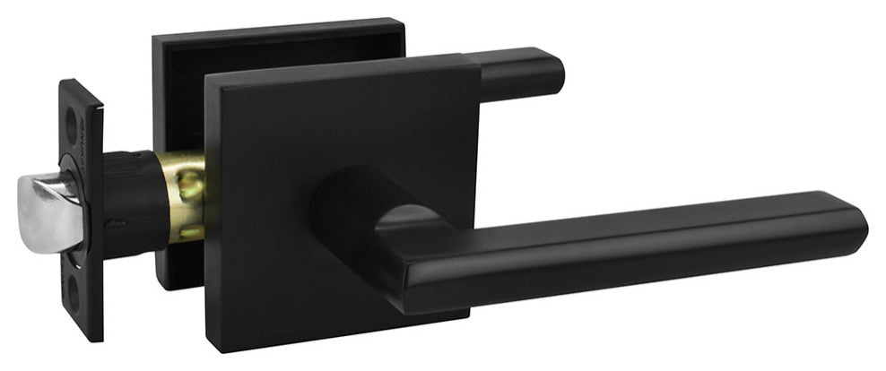Nuk3y Hulk Series Lever Door Handle Slim Square Modern Contemporary Lever Set, M
