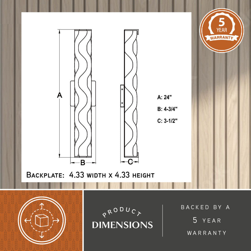 Marseille 24" LED Vanity Matte Black