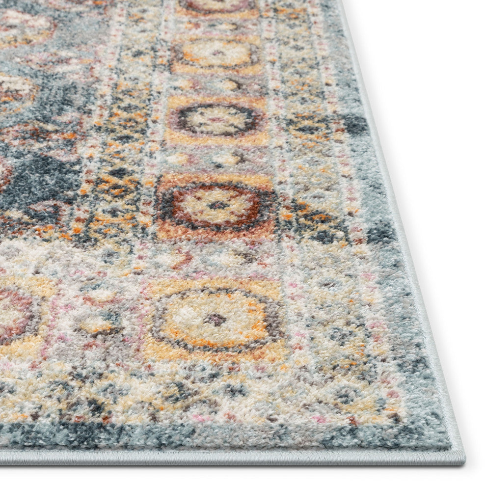 Well Woven Rodeo Matlock Bohemian Eclectic Persian Suzani Blue Rug, 7''10"x9''10"