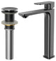 Karran 1-Handle 1-Hole Vessel Faucet With Pop-up Drain, Gunmetal Grey