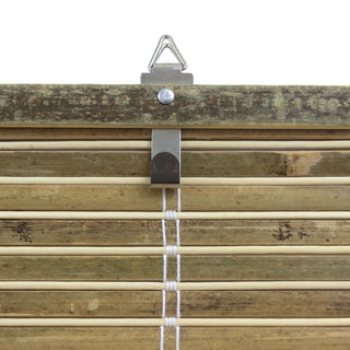 Burnt Bamboo Cordless Window Shade, Natural, 48" W