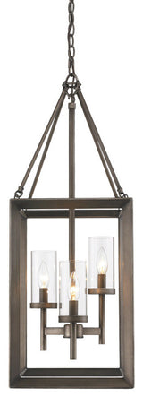 Golden Lighting Olympia Pendant, Gunmetal Bronze