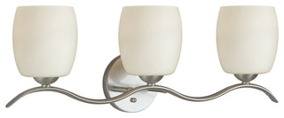 3-Light Bath Bracket, Brushed Nickel