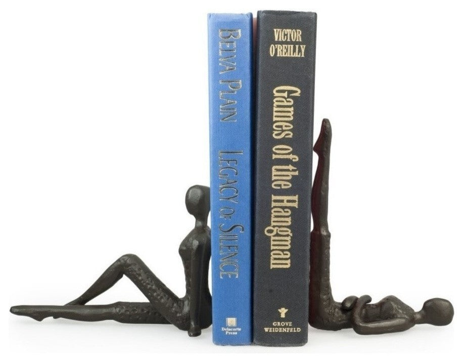 2-Piece Ladies Stretching Metal Bookend Set