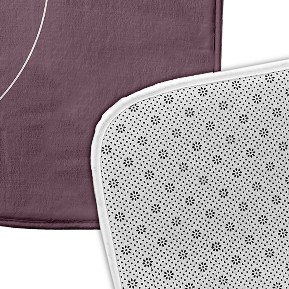24" x 17" Gone Forever Overboard Bathmat, Dusty Purple