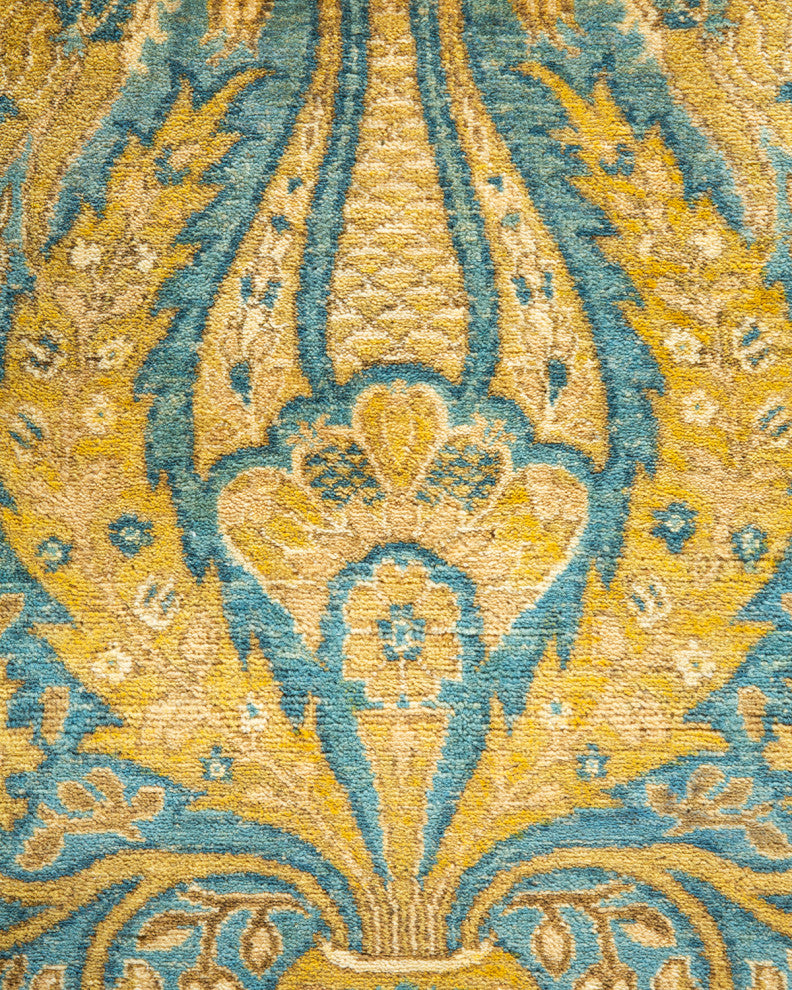 Mogul, One-of-a-Kind Hand-Knotted Area Rug, Green, 8' 1" x 10' 1"