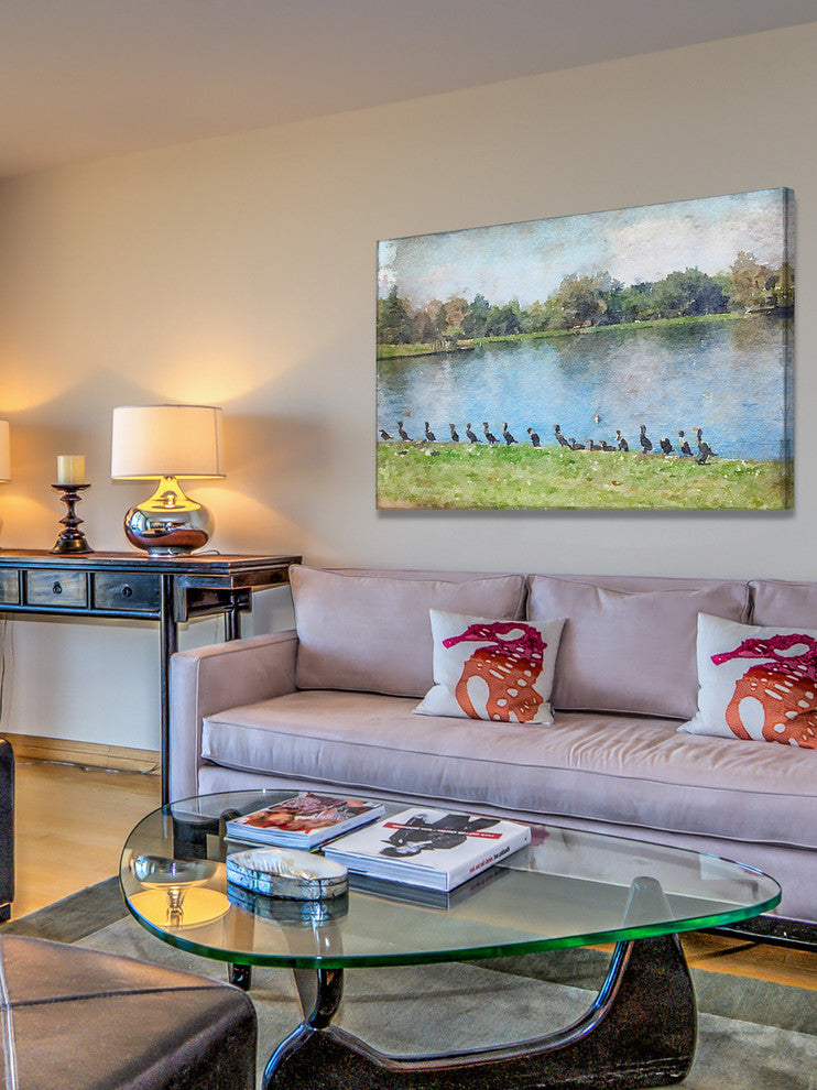 "Spring on the Farm 4" Print on Canvas by Irena Orlov