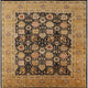 Ahgly Company Indoor Square Mid-Century Modern Area Rugs, 4' Square
