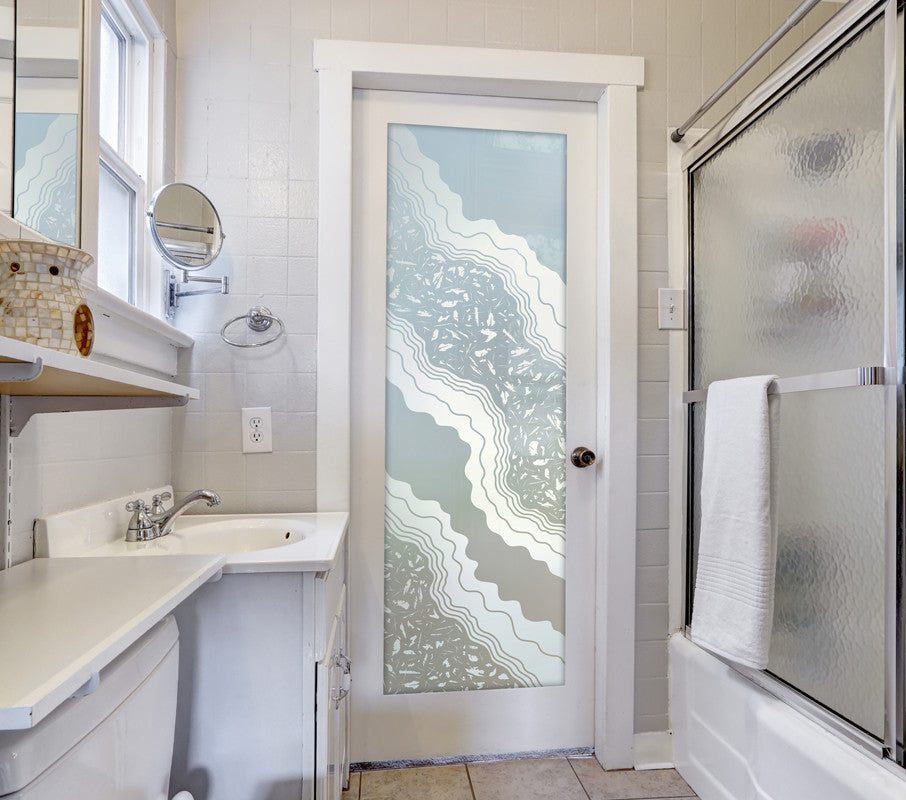 Pantry Door - Metamorphosis Peak - Primed - 24" x 84" - Knob on Left - Push Open