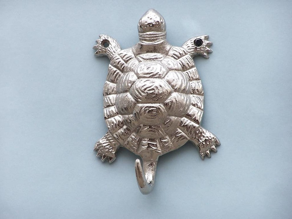 Chrome Turtle Hook 6"