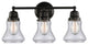 Innovations 623-3W-BK-G194 3-Light Bath Vanity Light, Matte Black