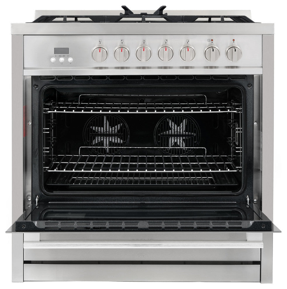 Cosmo Modern Dual-Fuel Range Convection Oven Pro Style High Powered