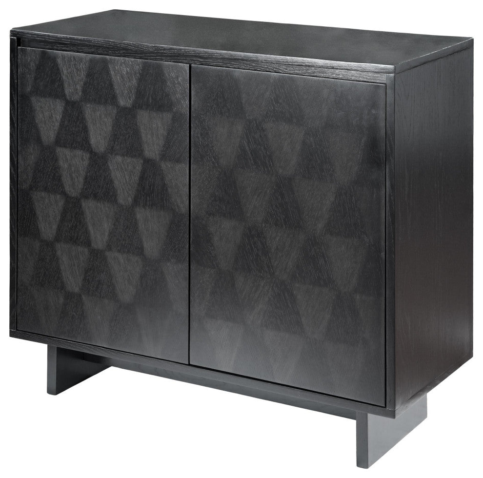 Livabliss x Becki Owens Traditional Cabinet, Black, 32"H 36"W 16"D