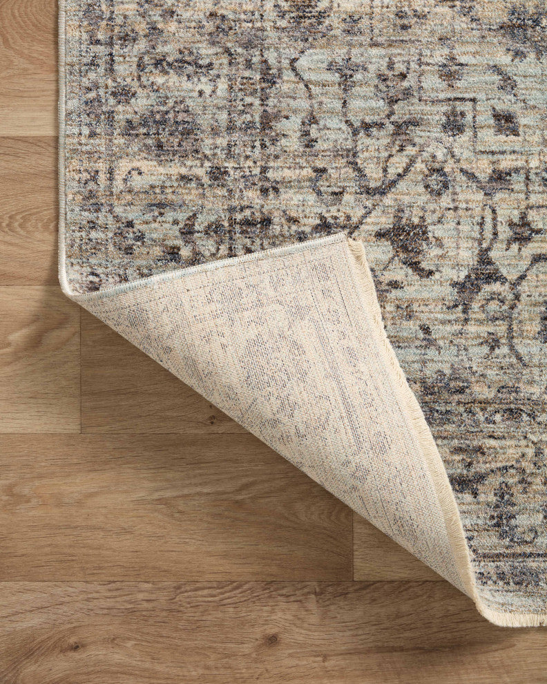 Loloi II Sorrento Mist/Charcoal 7'10"x7'10" Round Accent Rug