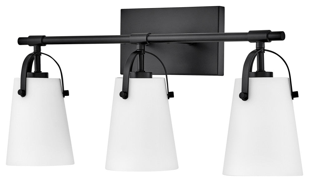 Hinkley Foster Medium Three Light Vanity, Black