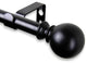 Luna Curtain Rod, Black, 18-28"