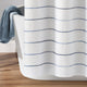 Ombre Stripe Yarn Dyed Cotton Shower Curtain, 72"x72", Navy