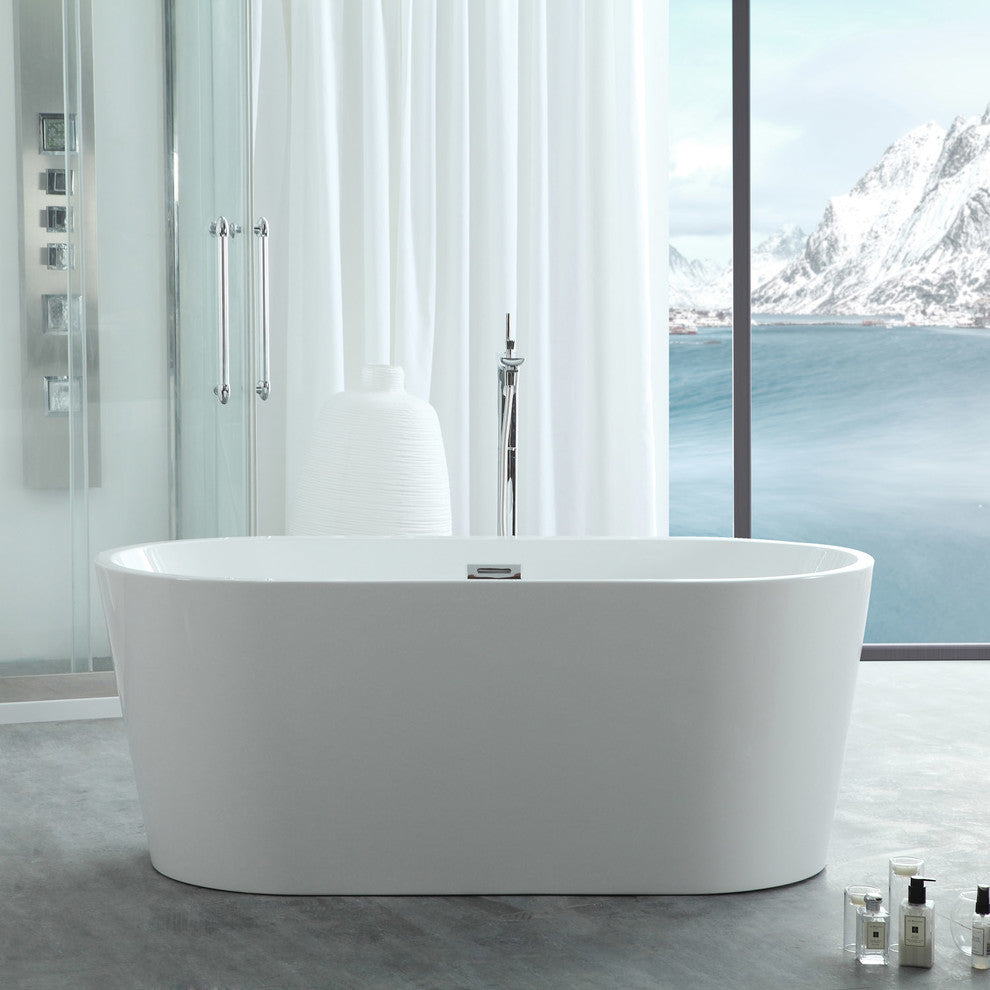 Serenity 67"x31.49" Freestanding Soaking Bathtub
