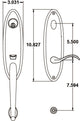 Rockwell Premium Solid Brass Entry Door 200 Series Handleset, Antique Black
