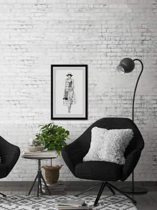 "All About Dots" Framed Painting Print, 12"x18"