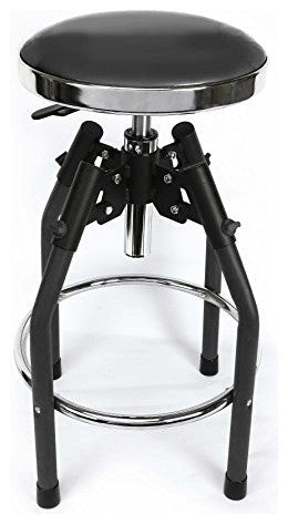 Workpro Heavy Duty Adjustable Hydraulic Shop Stool, Black