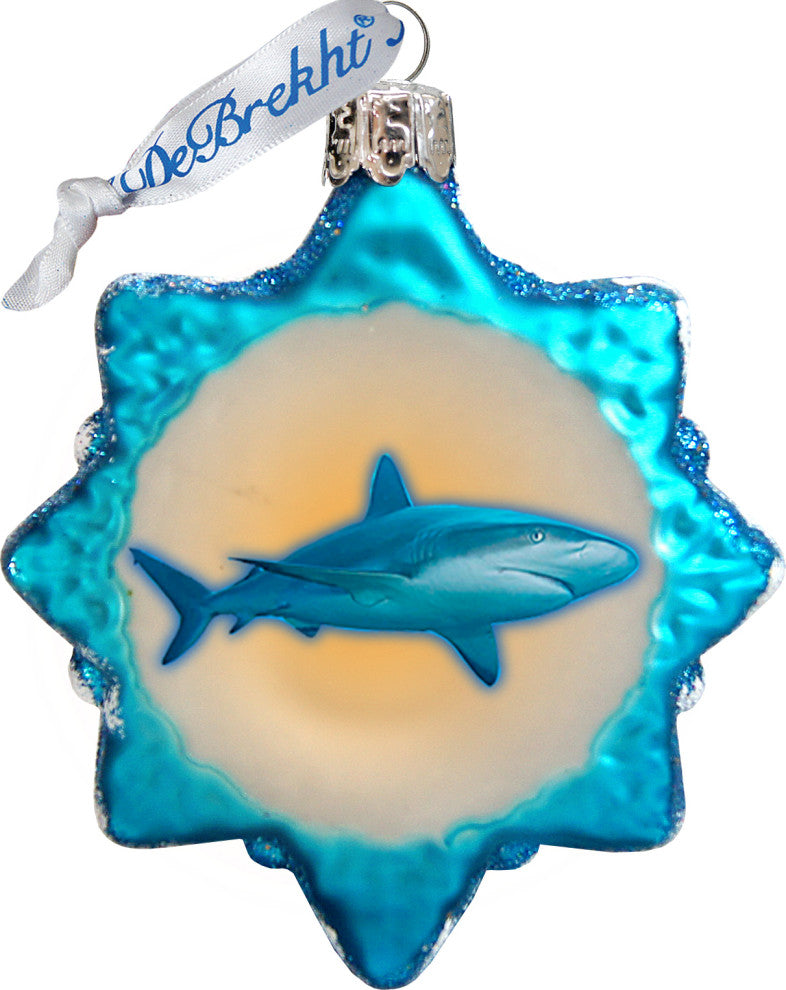 Shark Keepsake Glass Ornament
