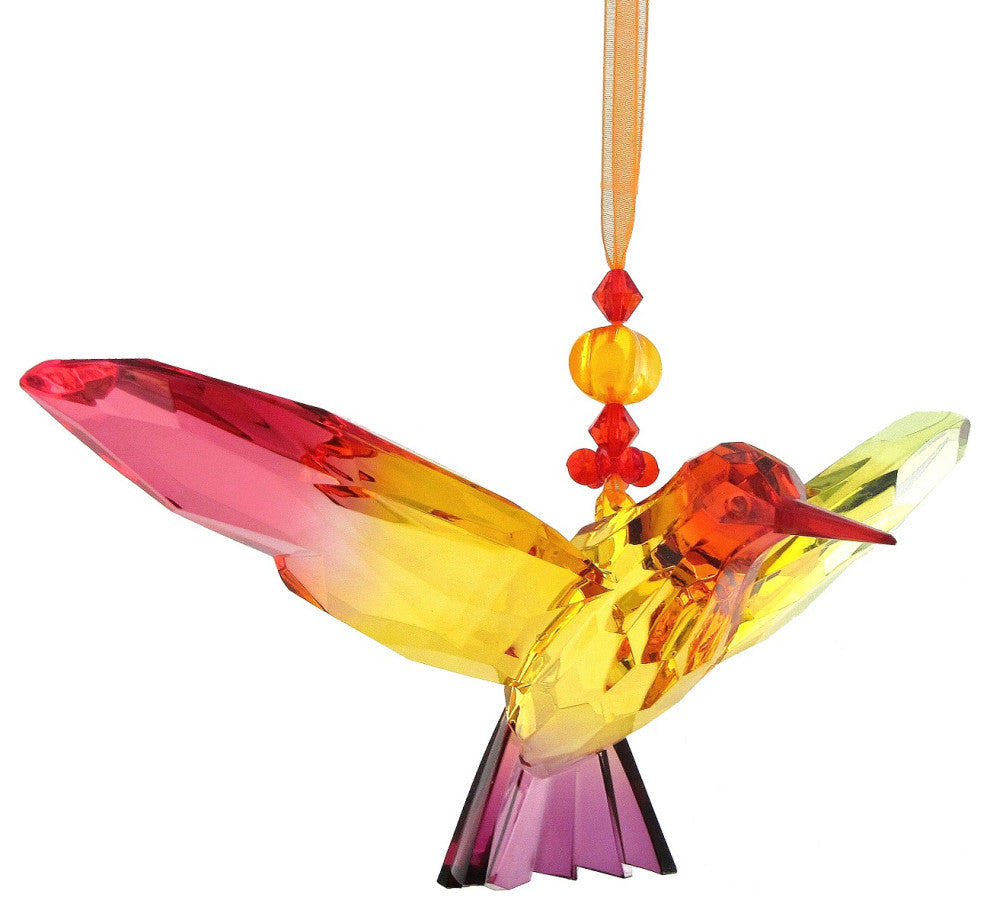 Five Tone Acrylic Hanging Hummingbird Ornament