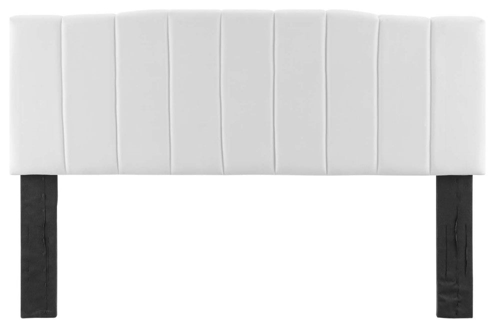 Tufted Headboard, King Size, Velvet, White, Modern Contemporary, Bedroom Master