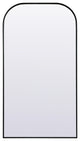 Metal Frame Arch Full Length Mirror 35X66 Inch, Black