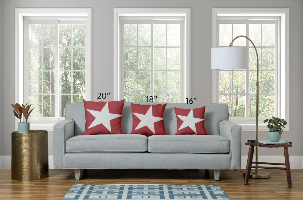 18x18" Crab Dip Nautical Decorative Indoor Pillow, Taupe
