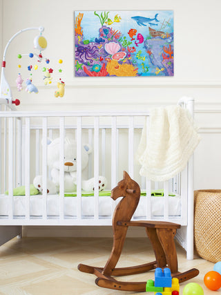 "Coral Reef" Painting Print on Canvas by Curtis