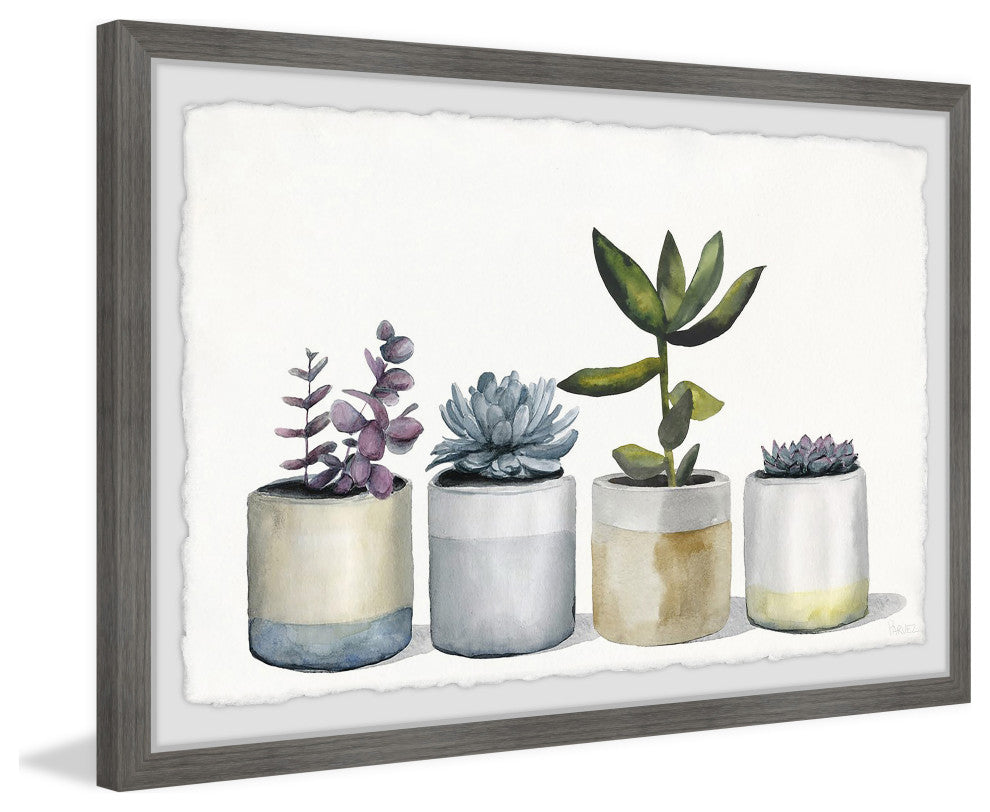 "Dessert Plants" Framed Painting Print